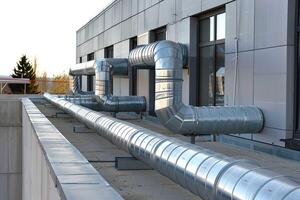 HVAC duct pipes photo