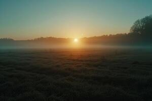 Peaceful Gloomy Landscape photo