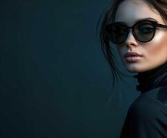 Woman wearing sunglasses photo