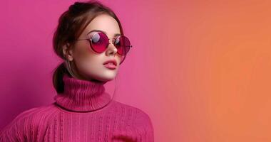 Girl Wearing Sunglasses photo