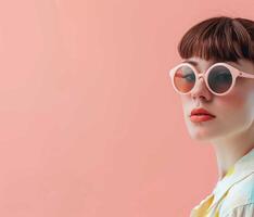 Girl Wearing Sunglasses photo