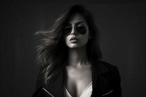 South Asian Girl Wearing Sunglasses photo