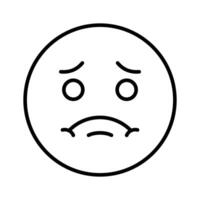 Creative icon of sick emoji, ready to use in website and mobile apps vector
