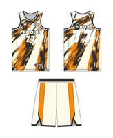 Jersey basketball template design. Basketball uniform mockup design. Concept design basketball jersey. vector