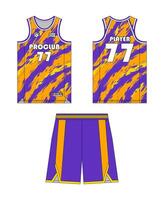 jersey baloncesto modelo diseño. baloncesto uniforme Bosquejo diseño. concepto diseño baloncesto jersey. vector