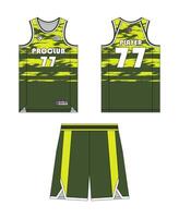 Jersey basketball template design. Basketball uniform mockup design. Concept design basketball jersey. vector