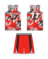 Jersey basketball template design. Basketball uniform mockup design. Concept design basketball jersey. vector