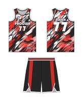 Jersey basketball template design. Basketball uniform mockup design. Concept design basketball jersey. vector