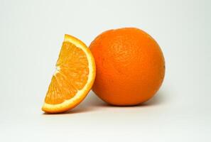 Citrus fruit on white background. photo