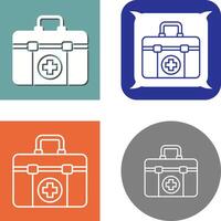 First Aid Kit Icon Design vector