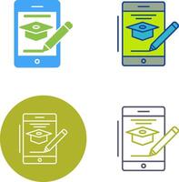 Online Course Icon Design vector