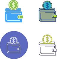 Wallet Icon Design vector