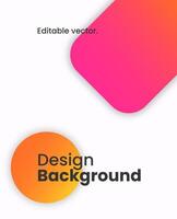 Simple colorful gradient background. Social media template illustration. vector