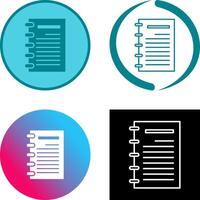 Notepad Icon Design vector