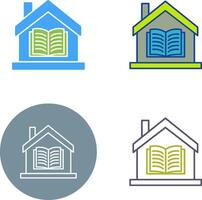 Homeschooling Icon Design vector