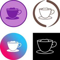cremoso café icono diseño vector