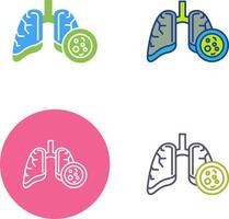 Lung Cancer Icon Design vector