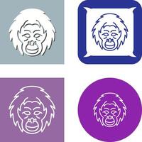 Orangutan Icon Design vector