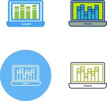 Online Library Icon Design vector