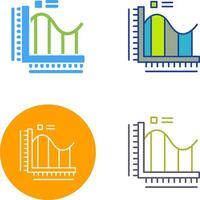 Bar Chart Icon Design vector