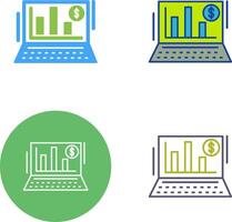 Bar Chart Icon Design vector