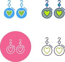 Earrings Icon Design vector