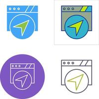 Navigation Icon Design vector