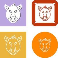 Pig Icon Design vector