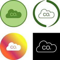 Carbon Dioxide Icon Design vector