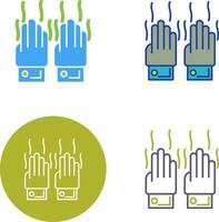 Smelly Hands Icon Design vector