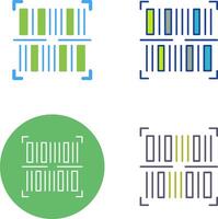 BarCode Icon Design vector