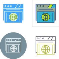 Browser Icon Design vector