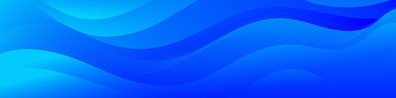 dynamic abstract design with gradient waves in a modern blue color gradient. Enhance the impact of your headers, promotional banners, and graphic elements with this eye-catching asset. vector