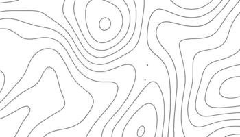 Background of the topographic map. Topographic map lines, contour background. Black and white abstract background. vector