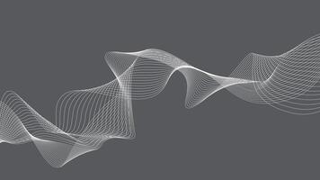 Modern curving flowing lines. Black wave lines. Modern wave background. Abstract background. vector