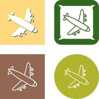 diseño de icono de avión de aterrizaje vector