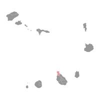 Tarrafal municipality map, administrative division of Cape Verde. illustration. vector
