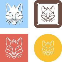 Fox Icon Design vector