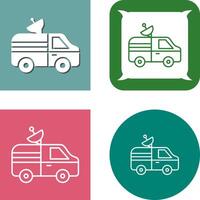 News Van Icon Design vector