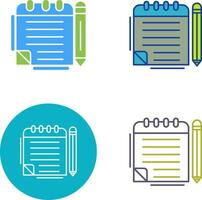 Notepad Icon Design vector