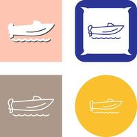 Speed Boat Icon Design vector