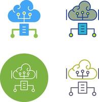 Cloud Computing Icon Design vector