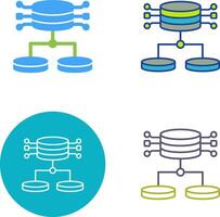 diseño de icono de datos estructurados vector