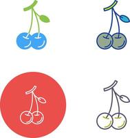 diseño de icono de cerezas vector