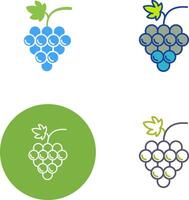 Grapes Icon Design vector