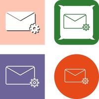 Message Settings Icon Design vector