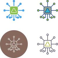 Networking Icon Design vector