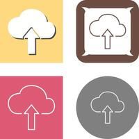 subir a nube icono diseño vector