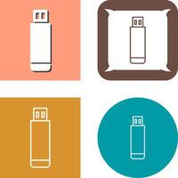 USB Drive Icon Design vector