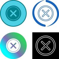 Do Not Cross Icon Design vector
